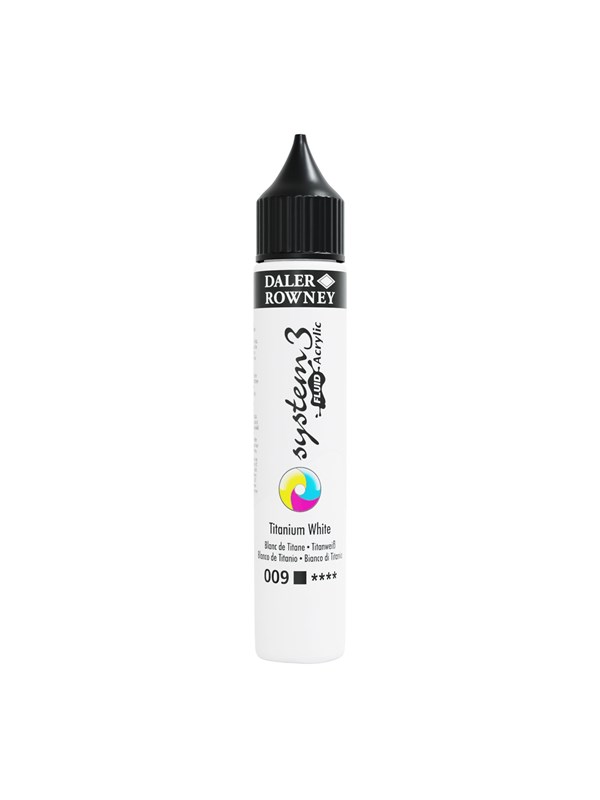 Daler-Rowney System3 Fluid Acrylic 29.5 ml Titanium White