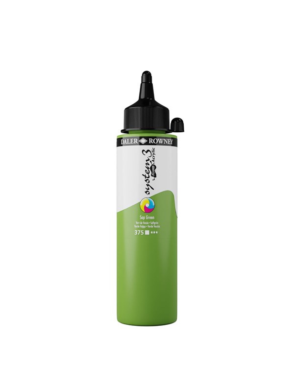 Daler-Rowney System3 Fluid Acrylic 250 ml Sap Green