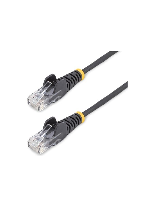 StarTech.com patch cable - black - Zwart - 0.25m