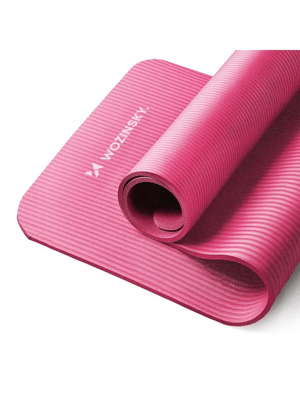 Wozinsky WNSP-PINK - Fitnessmat - 181x63x1 cm - Antislip - Riem en Tas inbegrepen