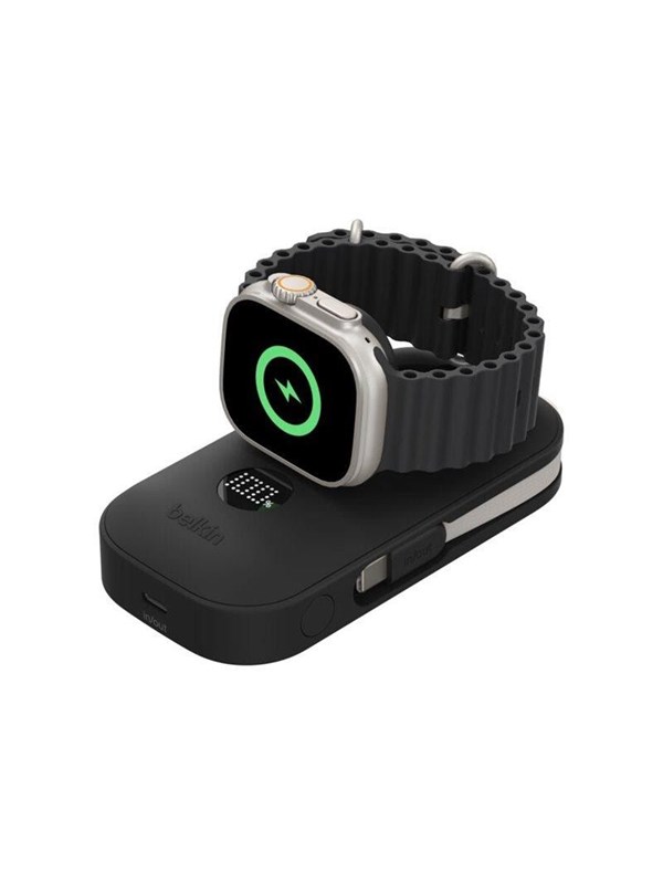 Belkin BoostCharge Pro power bank - with apple watch charger - 2 x USB-C - 45 Watt - 10000 mAh