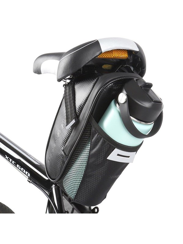 Wozinsky WBB20BK Serie - Fiets Zadeltas - 1,5 Liter - Waterdicht Nylon - Zwart