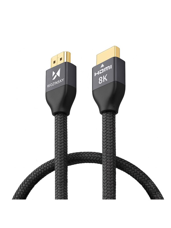 Wozinsky DMI 2.1 Cable 8K 60 Hz 48 Gbps / 4K 120 Hz / 2K 144 Hz 1 m Silver (WHDMI-10)