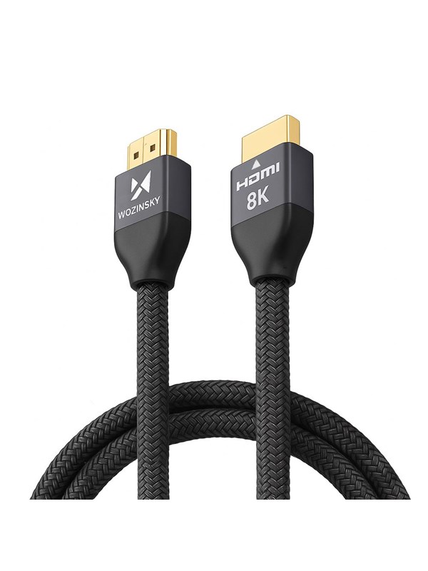 Wozinsky HDMI 2.1 Cable 8K 60 Hz 48 Gbps / 4K 120 Hz / 2K 144 Hz 2 m Silver (WHDMI-20)