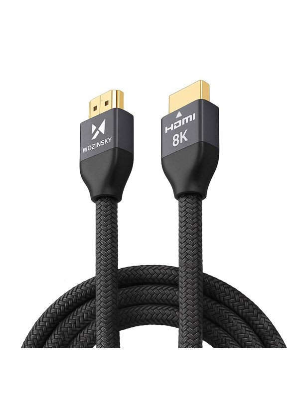 Wozinsky HDMI 2.1 Cable 8K 60 Hz 48 Gbps / 4K 120 Hz / 2K 144 Hz 3 m Silver (WHDMI-30)