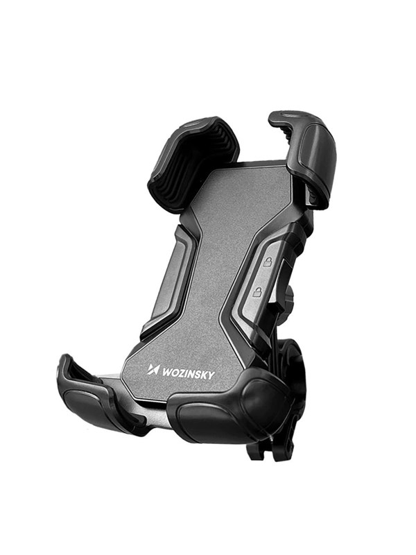 Wozinsky strong phone holder for bicycle motorcycle scooter handlebars black (WBHBK6)