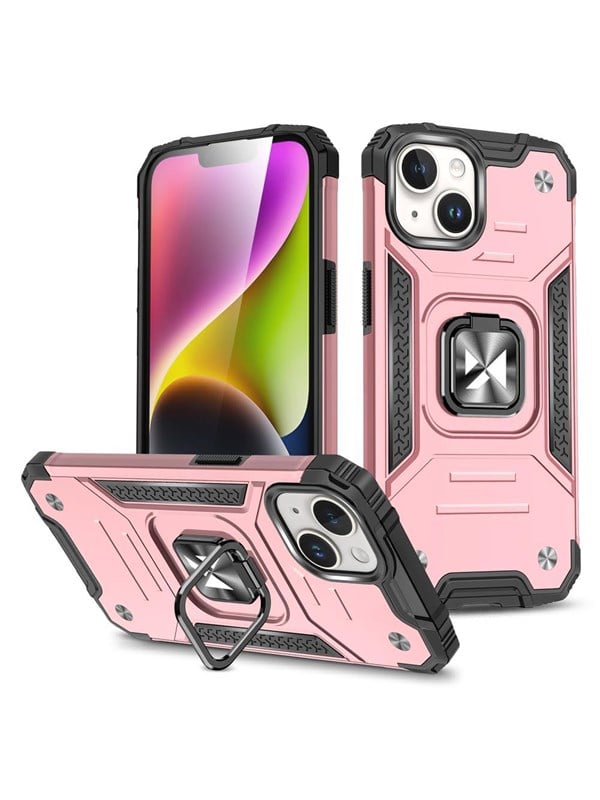 Wozinsky Armored case with a finger holder for iPhone 15 Plus Ring Armor - gold
