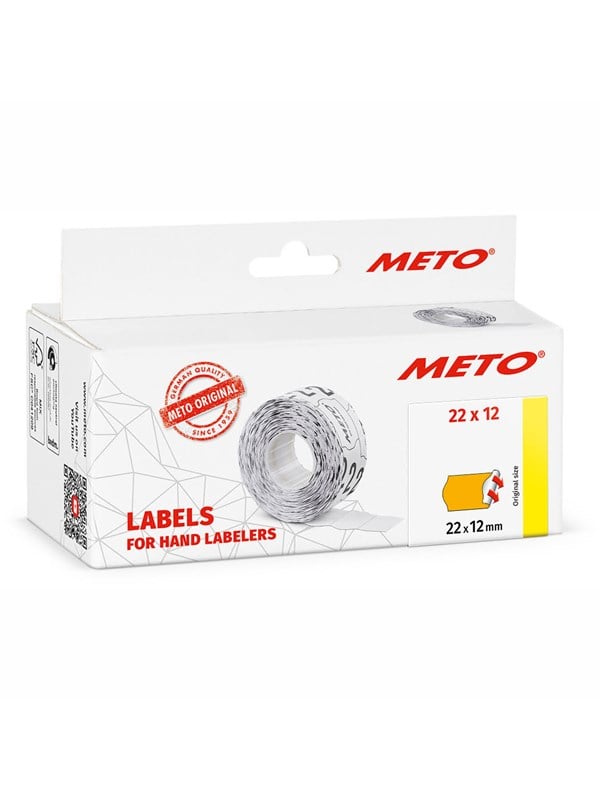 METO Price labels 22x12 flour orange 6 rls/1000