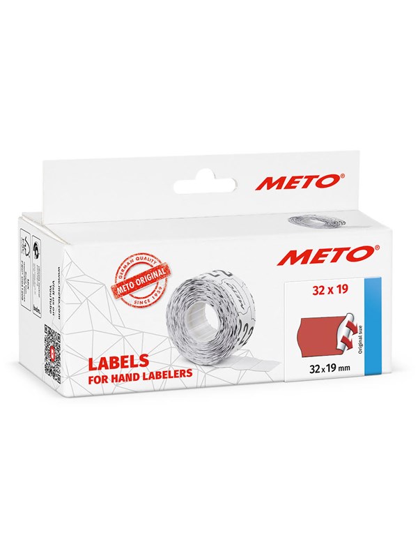 METO Price labels 32x19 flour red 5 rls/1000