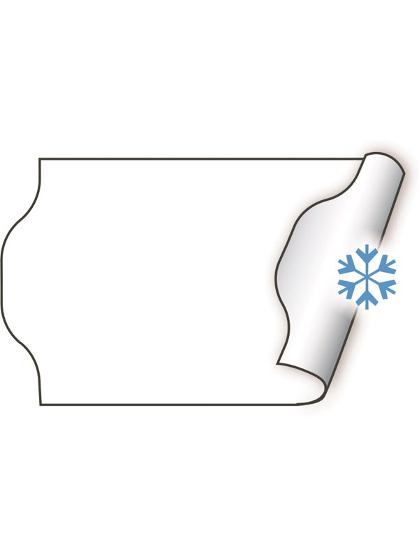 METO Price labels 32x19 white deep freeze 5 rls/1000