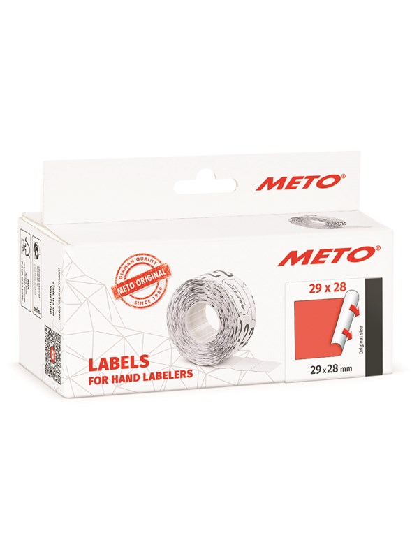METO Price labels 29x28 flour red 5 rls/1000