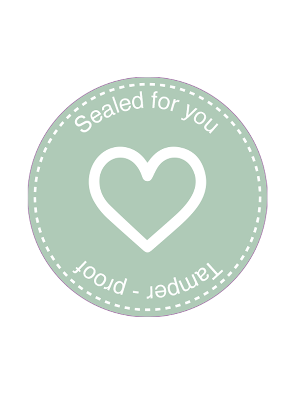 METO Sealing secure label Ø33mm heart