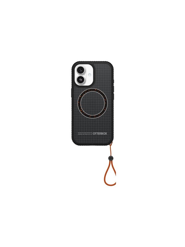OtterBox Sole Series Hoesje Geschikt voor Apple iPhone 17 | Back Cover | Compatibel met MagSafe | Met Draaglus | Gerecycled | Night Raid Zwart
