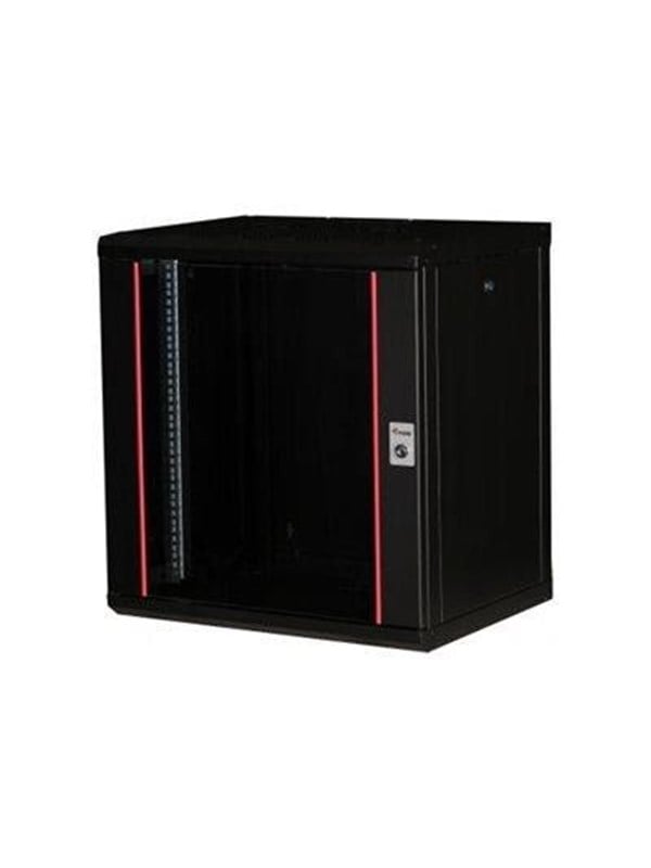 Equip Pro Mount - rack - 600x450 mm with glass door removable and lockable panels assembled - 12U