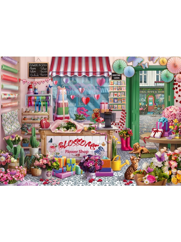Ravensburger - Puzzel voor volwassenen - Puzzel van 1000 stukjes - De bloemenwinkel - 14 jaar en ouder - Puzzel van premium kwaliteit - 12001727