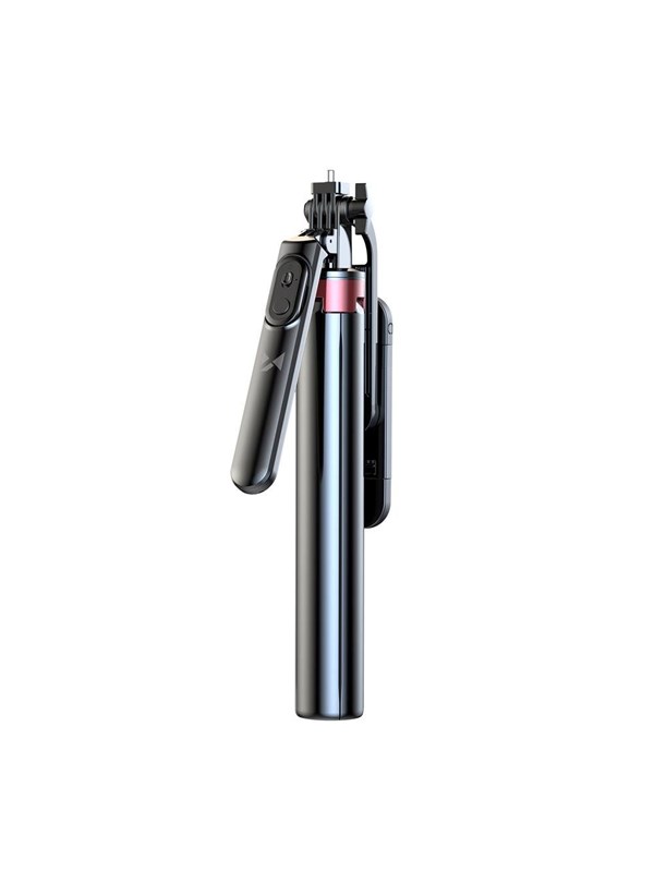 Wozinsky Selfie stick WH181D-Y1S Telescopic Tripod 1.75m Aluminum Alloy with Dual Lamp and Phone Holder - Black