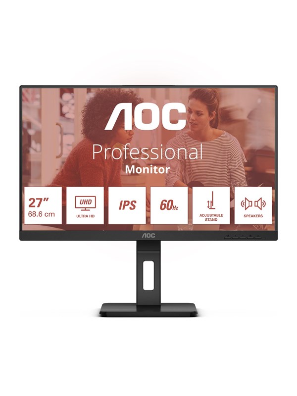 27" AOC U27E3UF - 3840x2160 (4K) - 60Hz - IPS