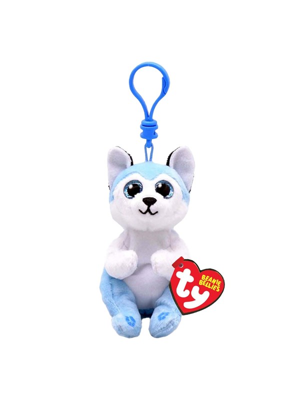 Ty Beanie Babies Husky knuffel sleutelhanger Thunder 10cm.