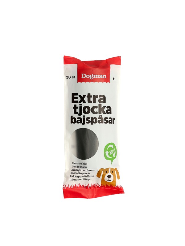 Dogman Extra dikke poepzakjes (30-pack)