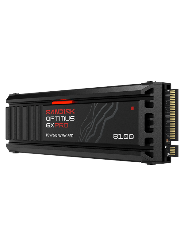 SANDISK Optimus GX PRO 8100 SSD - 1TB - M.2 2280 - PCIe 5.0 - Met heatsink