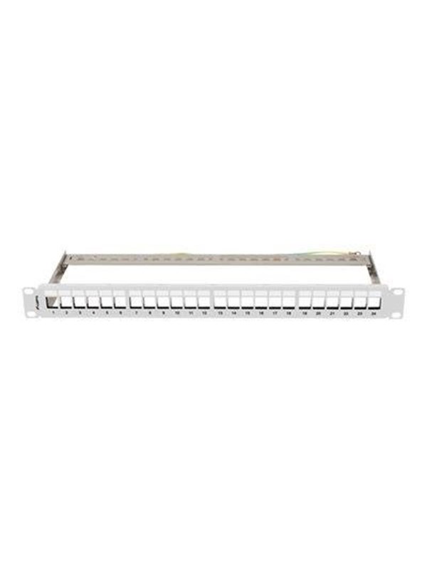Lanberg patch panel (blank) - 1U - 19"