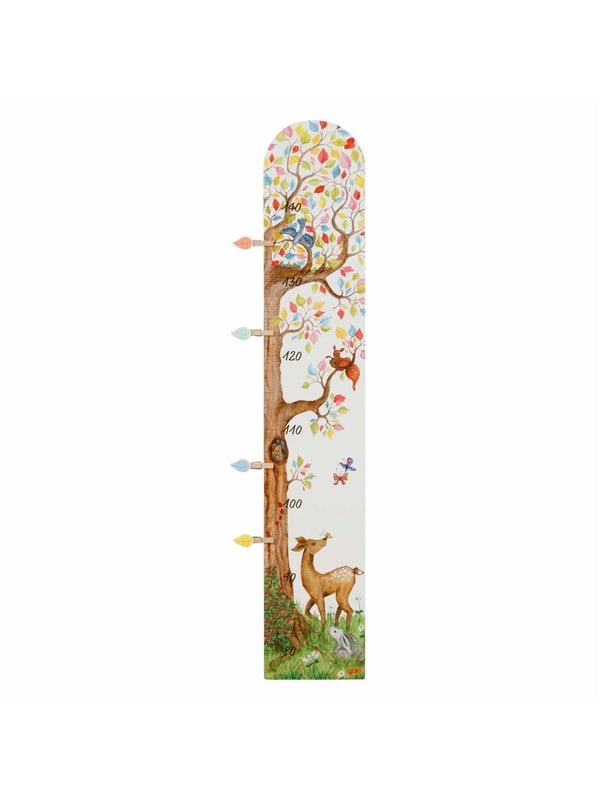 Goki Wooden Measuring Stick Tree with Forest Animals