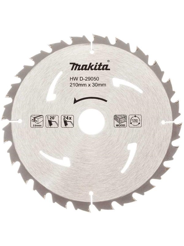 Makita D-29050 CIRCULAR SAW BLADE 210X30/25 24T WOOD