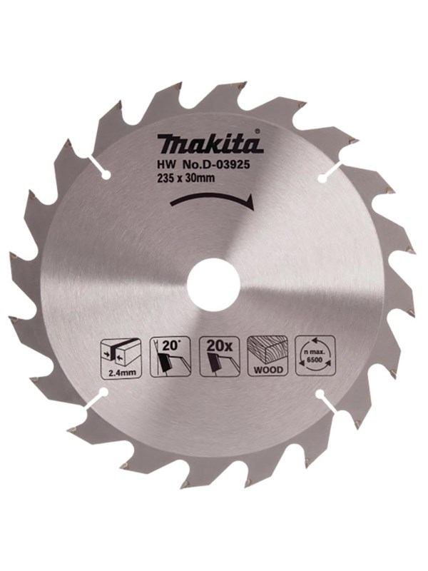 Makita D-03925 Economy Circular Saw for Wood 235 x 30mm