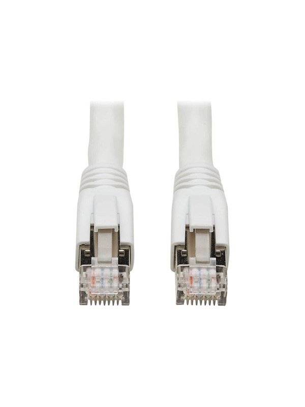 Tripp Lite Eaton Series Cat8 25G/40G Certified Snagless Shielded S/FTP Ethernet Cable (RJ45 M/M) PoE White 25 ft. (7.62 m) - Wit - 7.5m