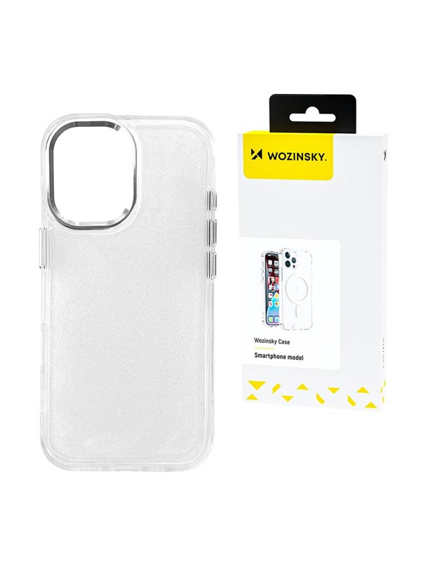 Wozinsky Glitter Case for Samsung Galaxy S25 Ultra - Transparent with Glitter