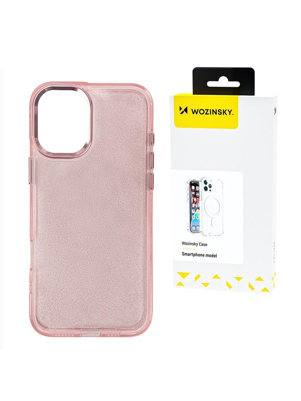 Wozinsky Glitter Case for Samsung Galaxy S25 Ultra - Pink with Glitter