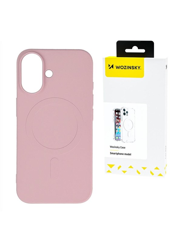 Wozinsky Liquid Silicone MagSafe Case for Samsung Galaxy S25+ - Pink