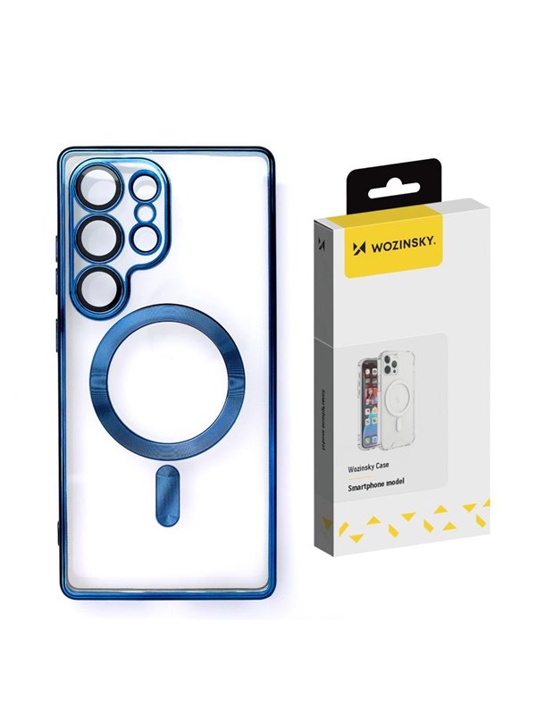 Wozinsky Electroplated Case with Magsafe for Samsung Galaxy S25+ - Blue