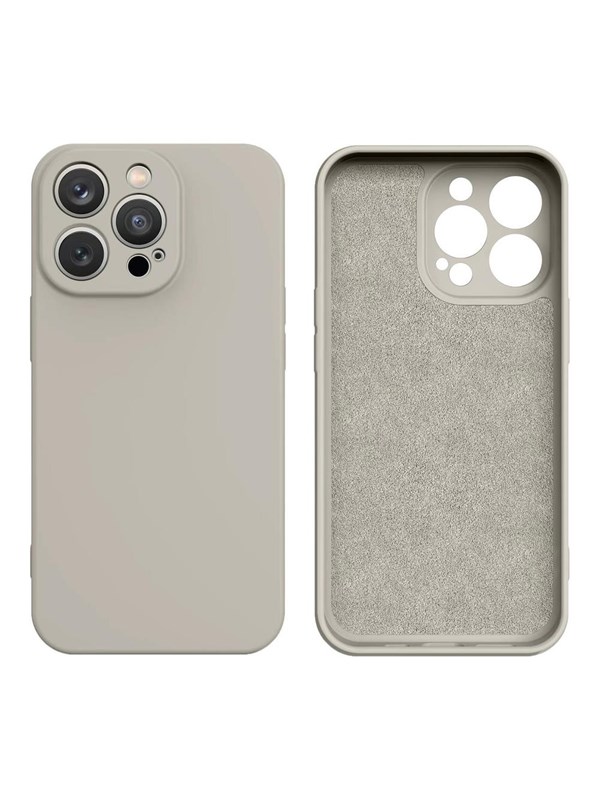 Hurtel Silicone Case iPhone 14 Plus Silicone Cover Beige
