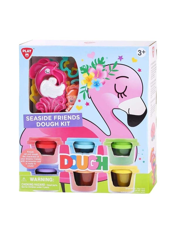 Playgo Coastal Animals Clay Set - 6 Clay Pots