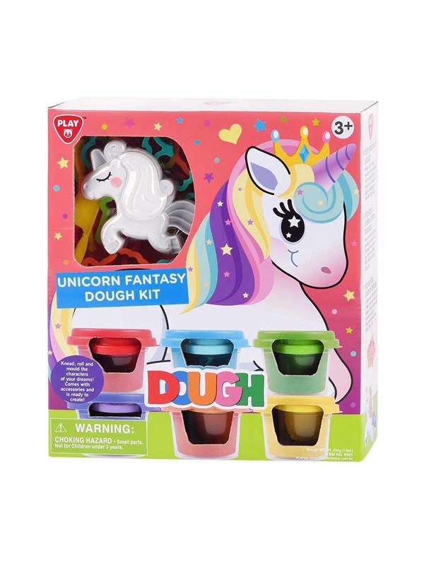 Playgo Fantasy Unicorn Clay Set - 6 Clay Pots