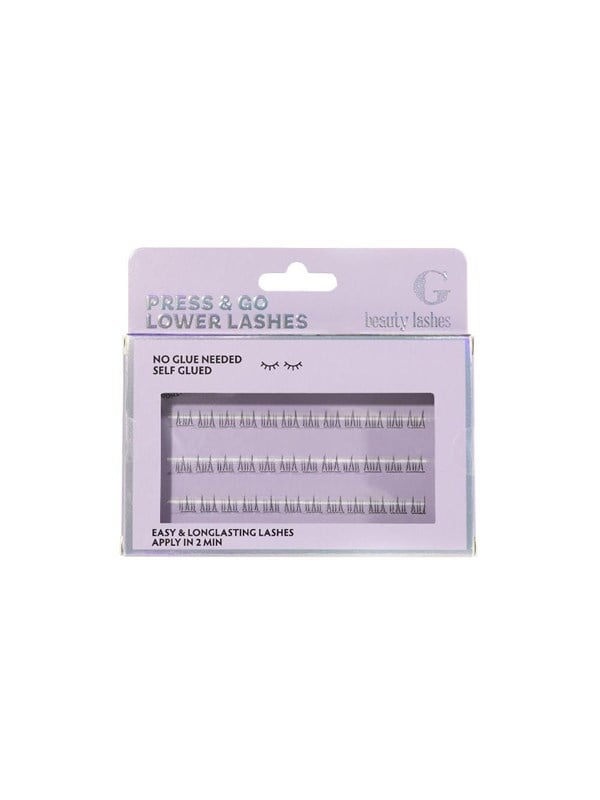 G Beauty Lashes Press & Go lower lashes Natural