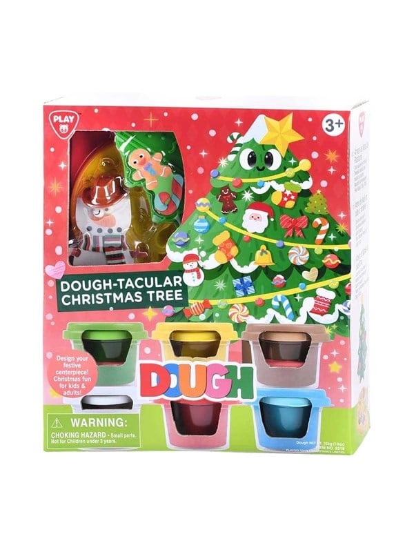 Playgo Christmas Tree Clay Set - 6 Clay Pots