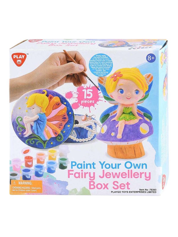 Playgo schilderen sprookjes juwelendoos creatief speelgoed 8-delig.