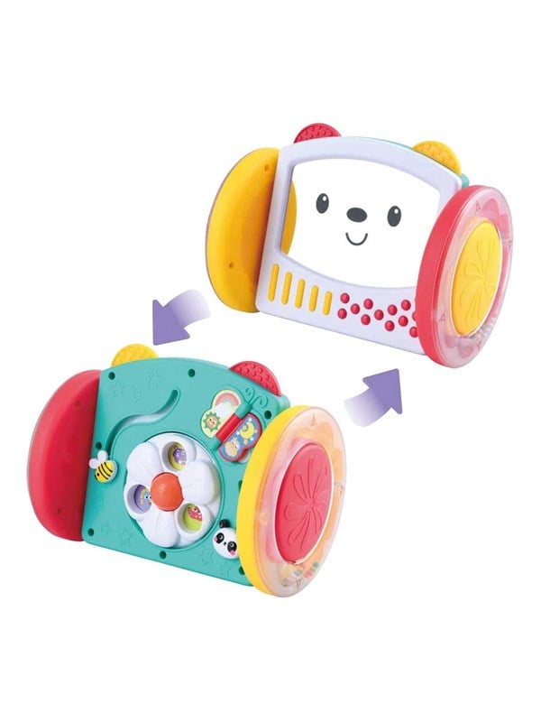 Playgo activiteitenrol sensorisch speelgoed kleurrijk voor baby's.