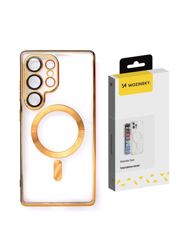 Wozinsky Electroplated Magsafe Case for Samsung Galaxy S24 FE - Gold