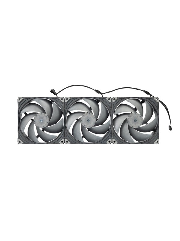Phanteks T30 140 PWM (3-pack) - Case ventilator - 140mm - Grey - 44 dBA