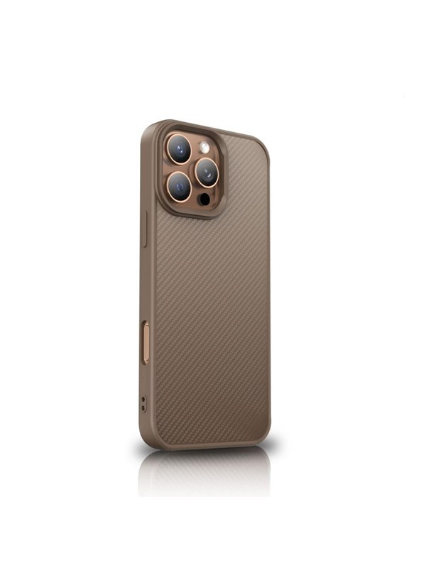 Wozinsky Carbon Fibre Case with MagSafe for Samsung Galaxy S25+ - Brown