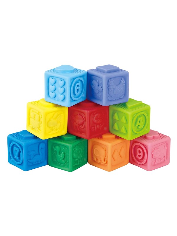 Playgo Zachte blokken 9-delig Interactief speelgoed