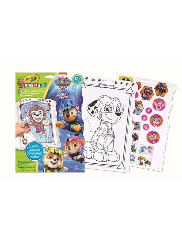Crayola - Mini Kids - Hobbypakket - Paw Patrol Kleur- En Stickerboek Voor Kinderen