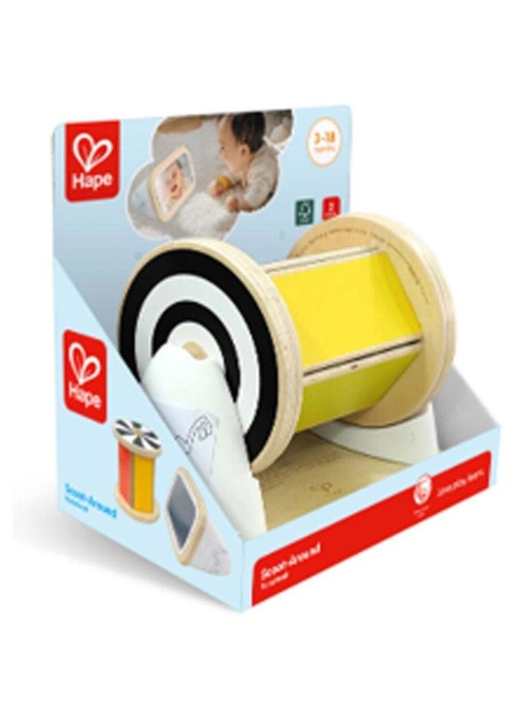 Draaiende baby activity met spiegel - Hape - vanaf 3 maanden