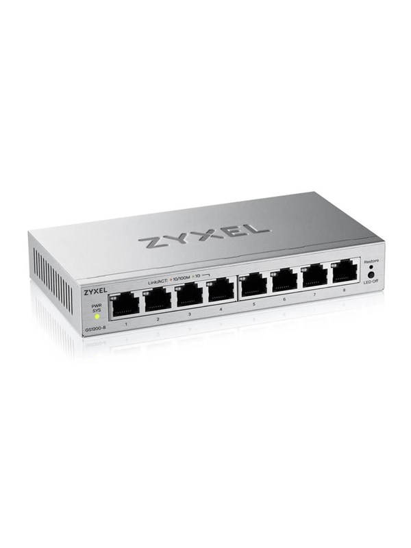 ZyXEL GS1200-8v3 8-Port Web Managed Gigabit Switch