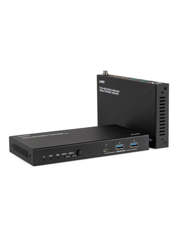 Lindy - transmitter and receiver - video/audio/USB extender - HDBaseT
