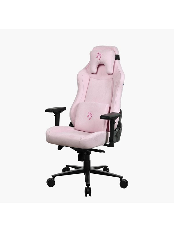 Arozzi Vernazza Supersoft Pink Stoel - Roze - Stof - Tot 140 kg