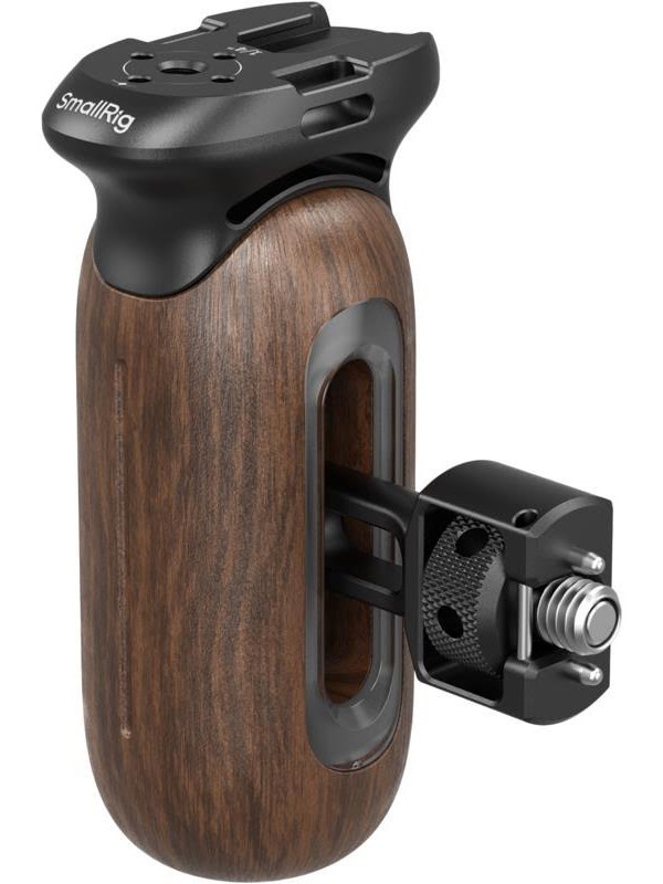 SmallRig 5238 Wooden Side Handle with 1/4"-20 & 3/8''-16 ARRI Locating Screws